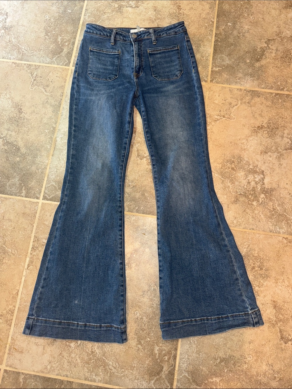 Risen High-Rise Dark Blue Flare Women’s Jeans